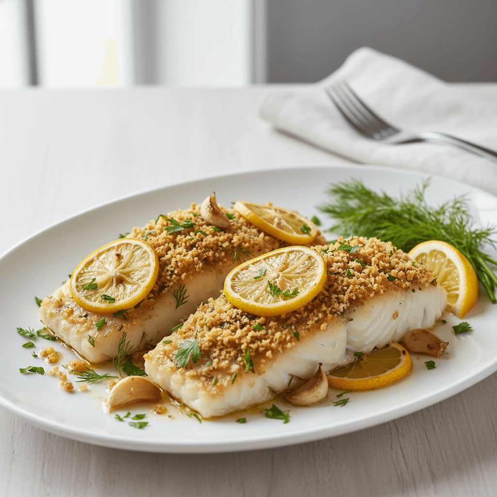 Lemon Herb Baked Cod