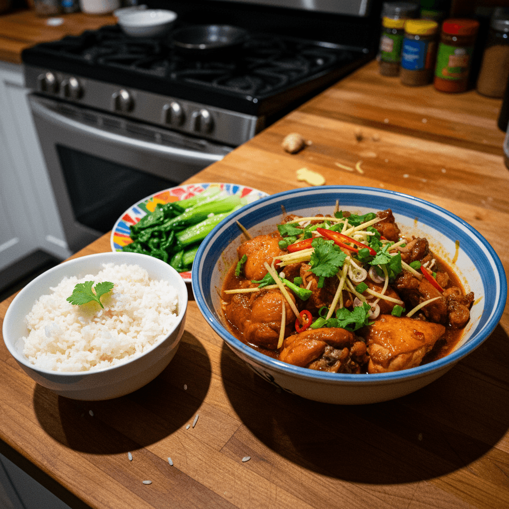 Gà Kho Gừng (Vietnamese Chicken Braised with Ginger)
