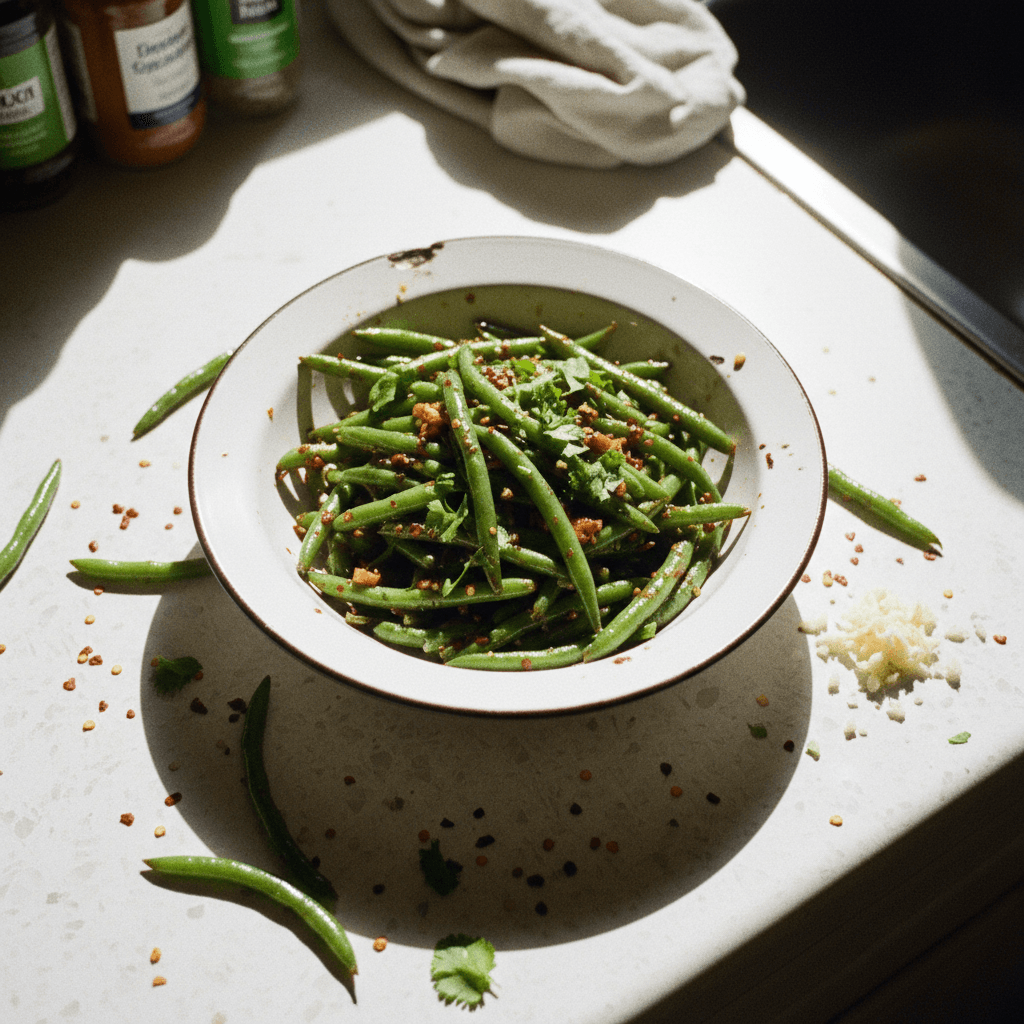 Organic Indo-Chinese Green Bean Stir-Fry
