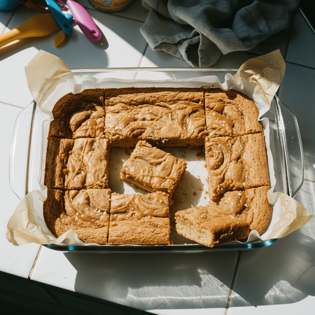 Blondies (Buttery Vanilla Caramel Blondie Bars)