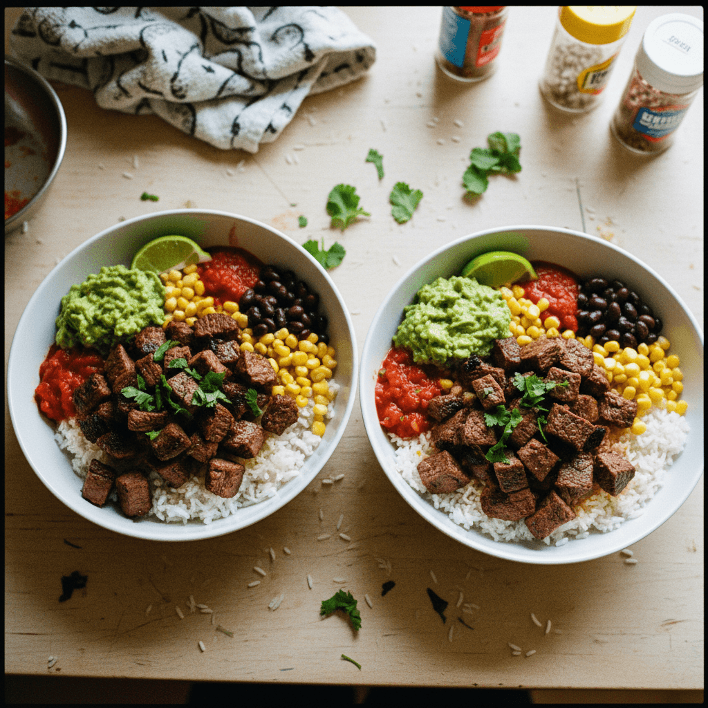 Chipotle Steak & Rice Protein Bowls