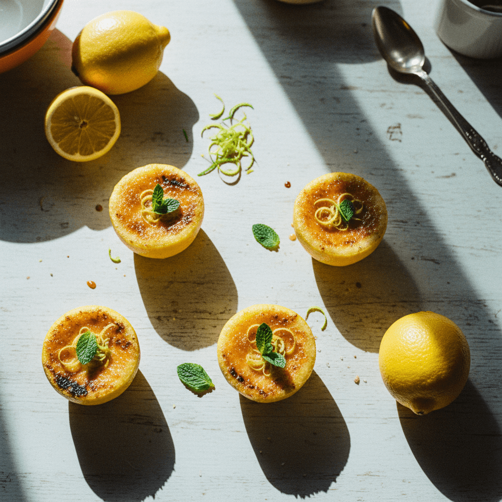 4-Ingredient Lemon Posset Brûlée