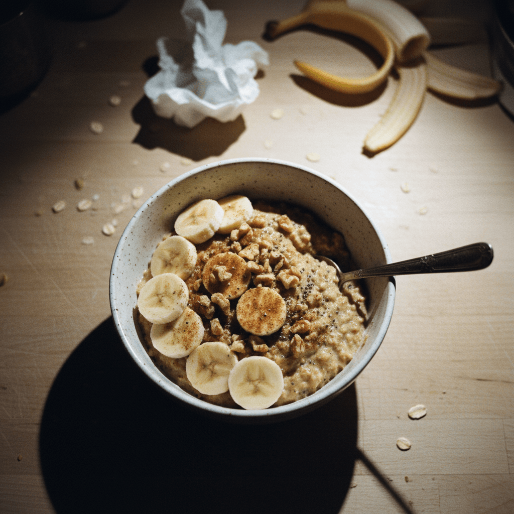 banana bread blended oats