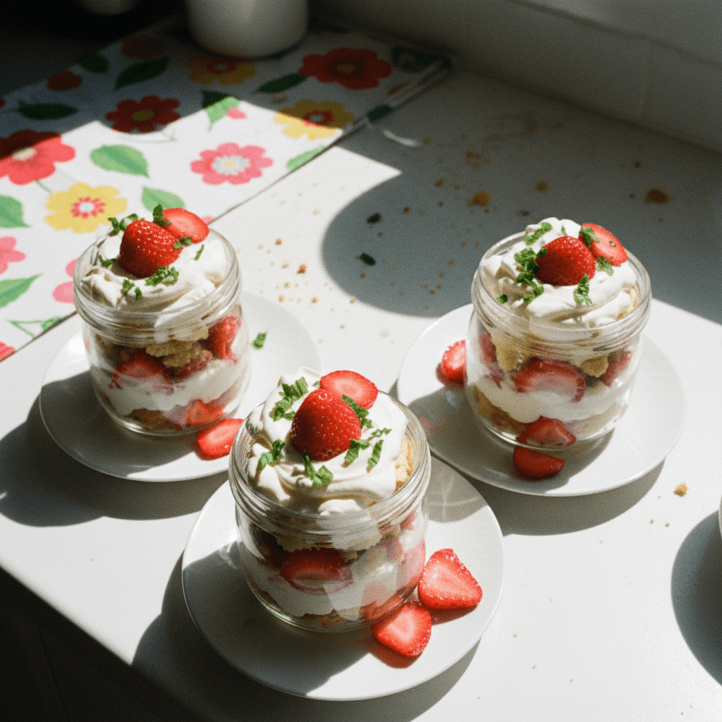 Strawberry Shortcake Trifles