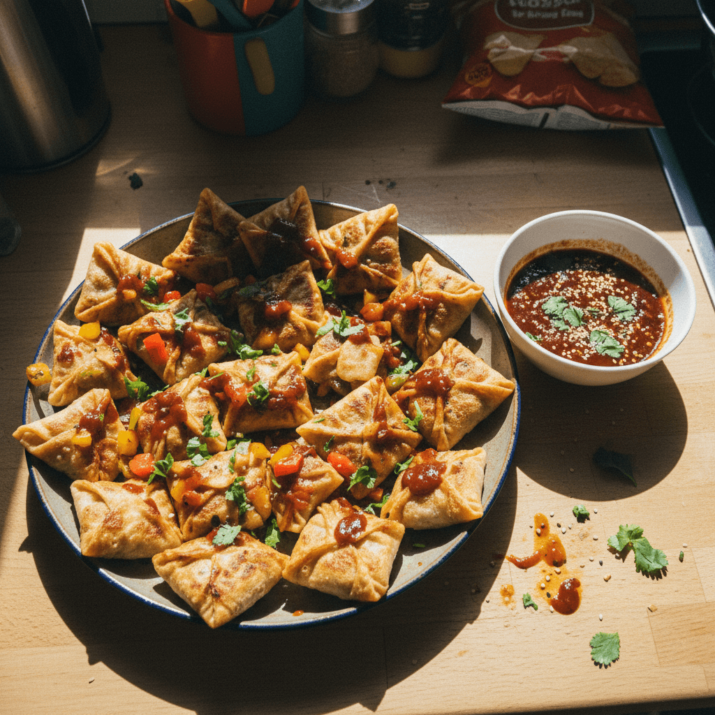 Schezwan Paneer Chilli Dumplings