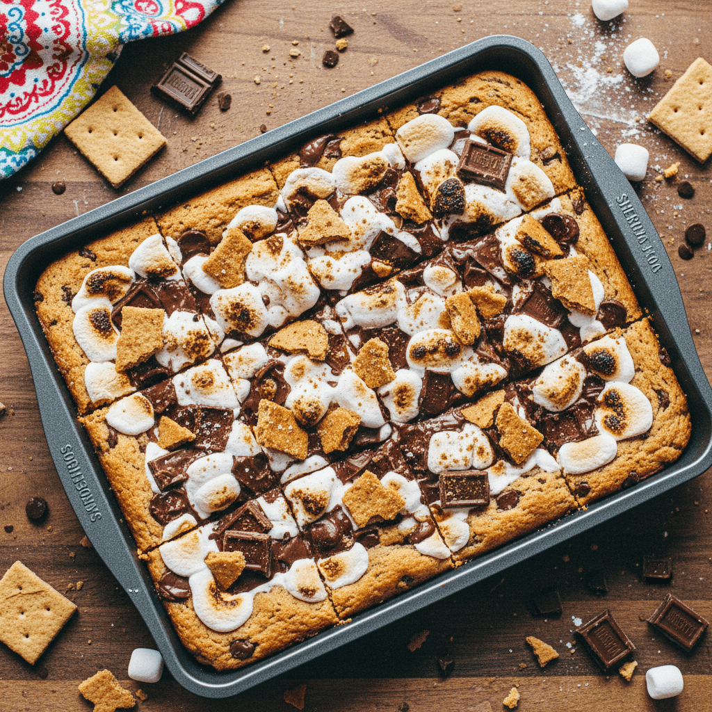 S'mores Cookie Bars