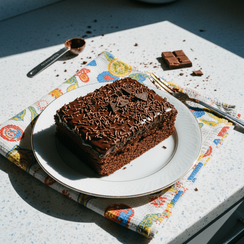 Bolo Gelado de Brigadeiro
