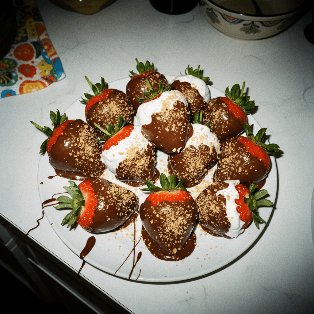 S'mores Chocolate Dipped Strawberry