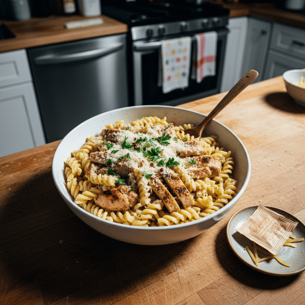 Creamy Garlic Parmesan Chicken Pasta