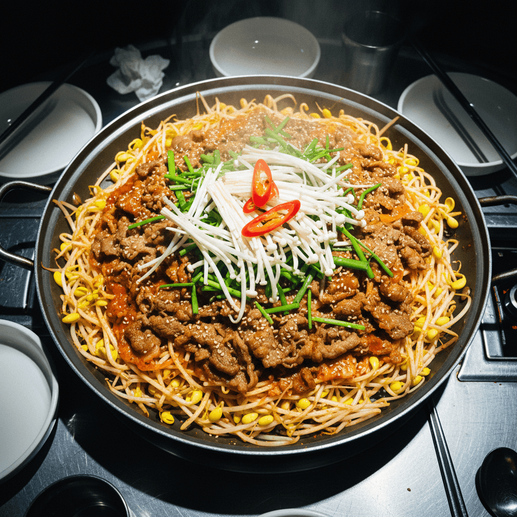 Korean Soy Bean Sprouts Bulgogi