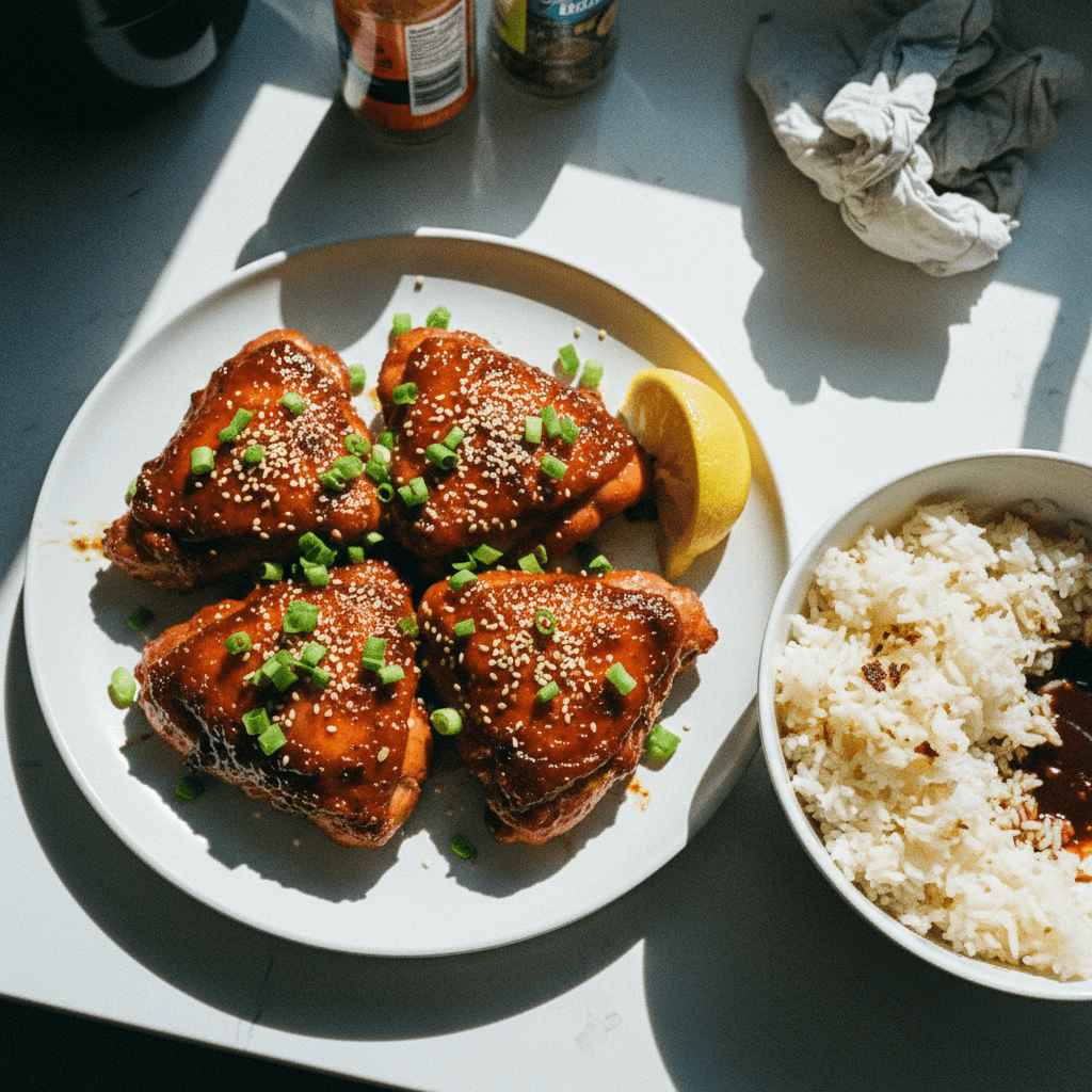 Gochujang Soy Chicken Thighs