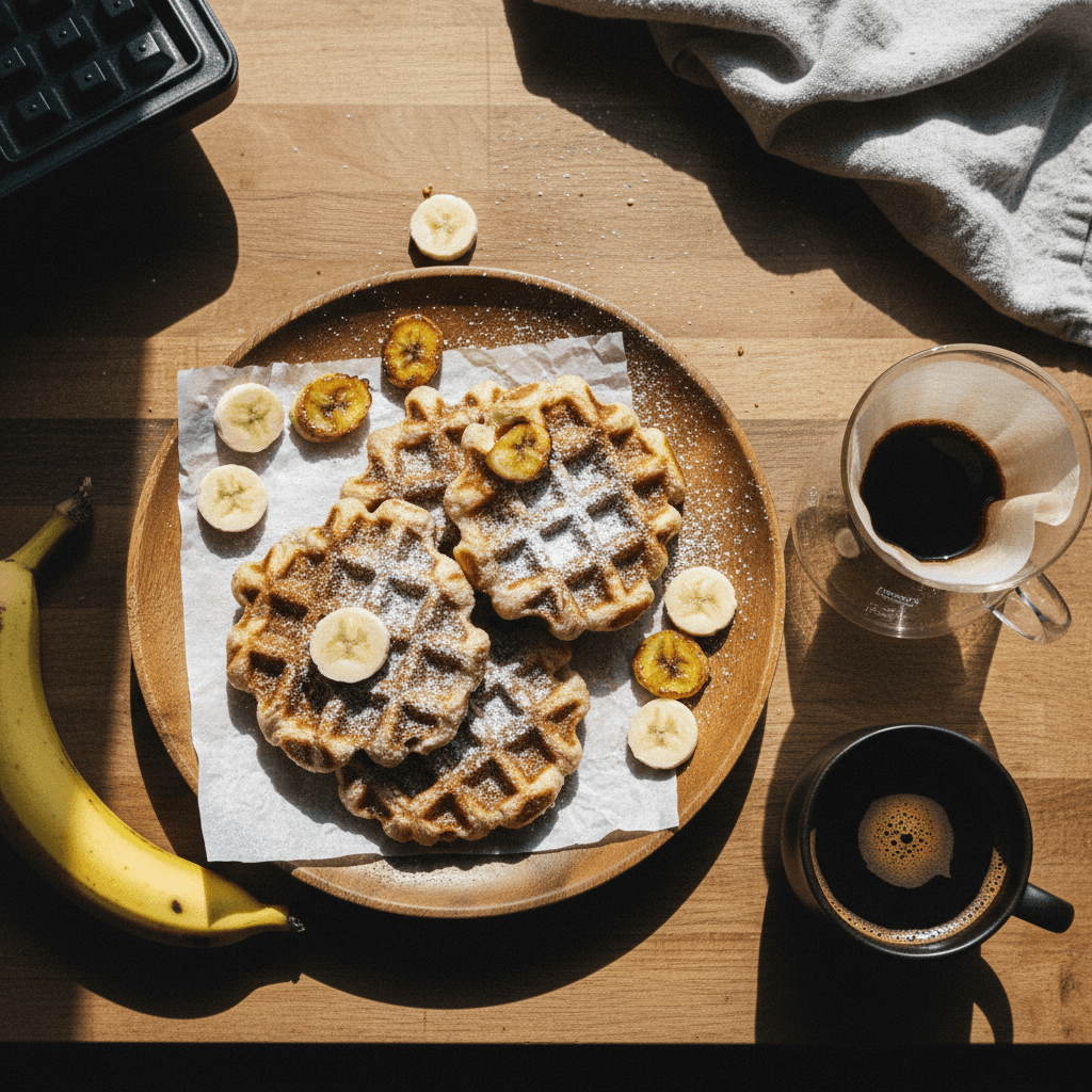 บานาน่าโมจิวาฟเฟิล