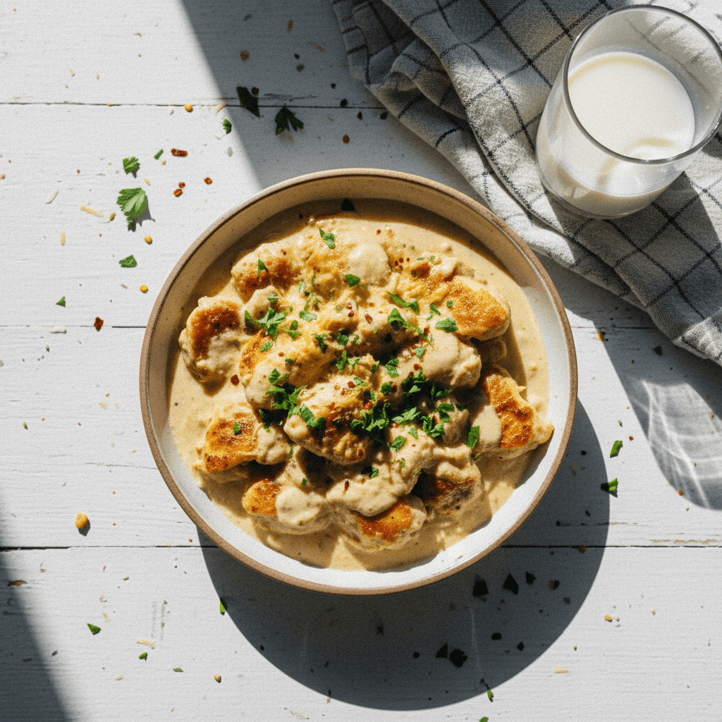 Chicken in Creamy Parmesan Sauce