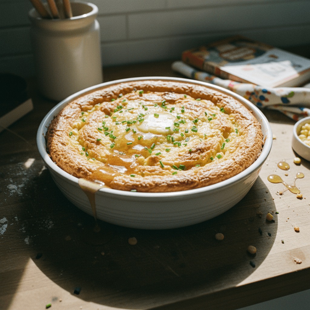 Sweet and Savory Corn Pudding