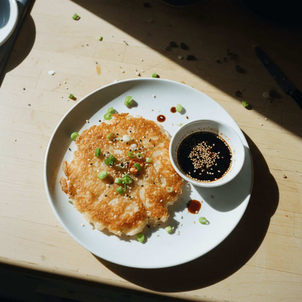 Rice Paper Shrimp Pancake