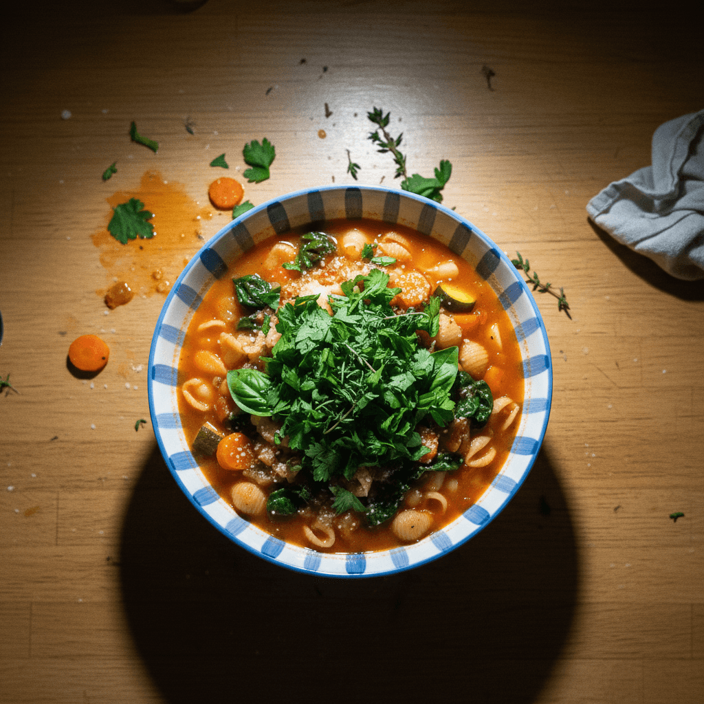 Minestrone with Fresh Herbs
