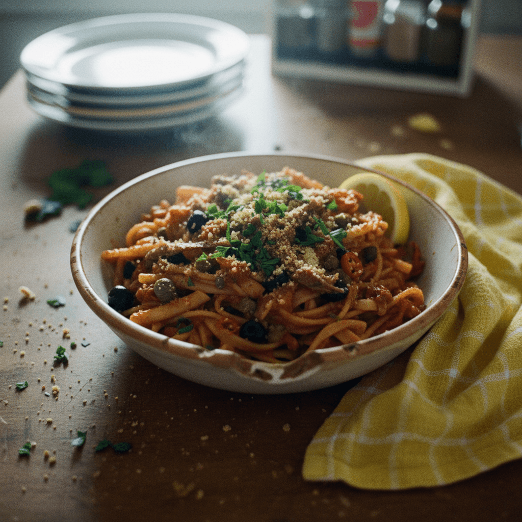 Budget-Friendly Pasta Puttanesca