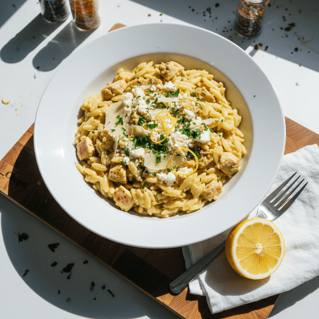 Lemon Chicken Orzo