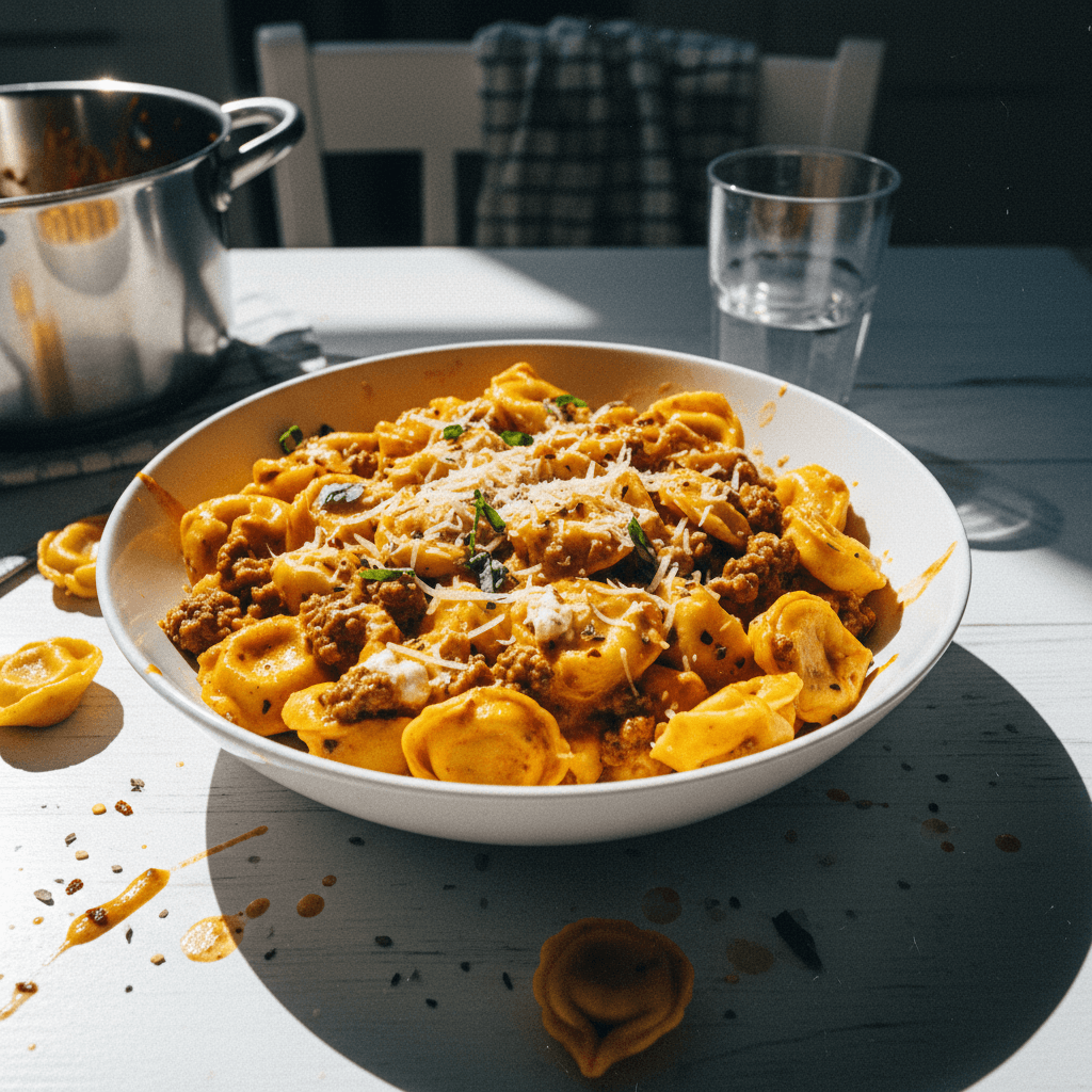 Cheesy Beef Tortellini