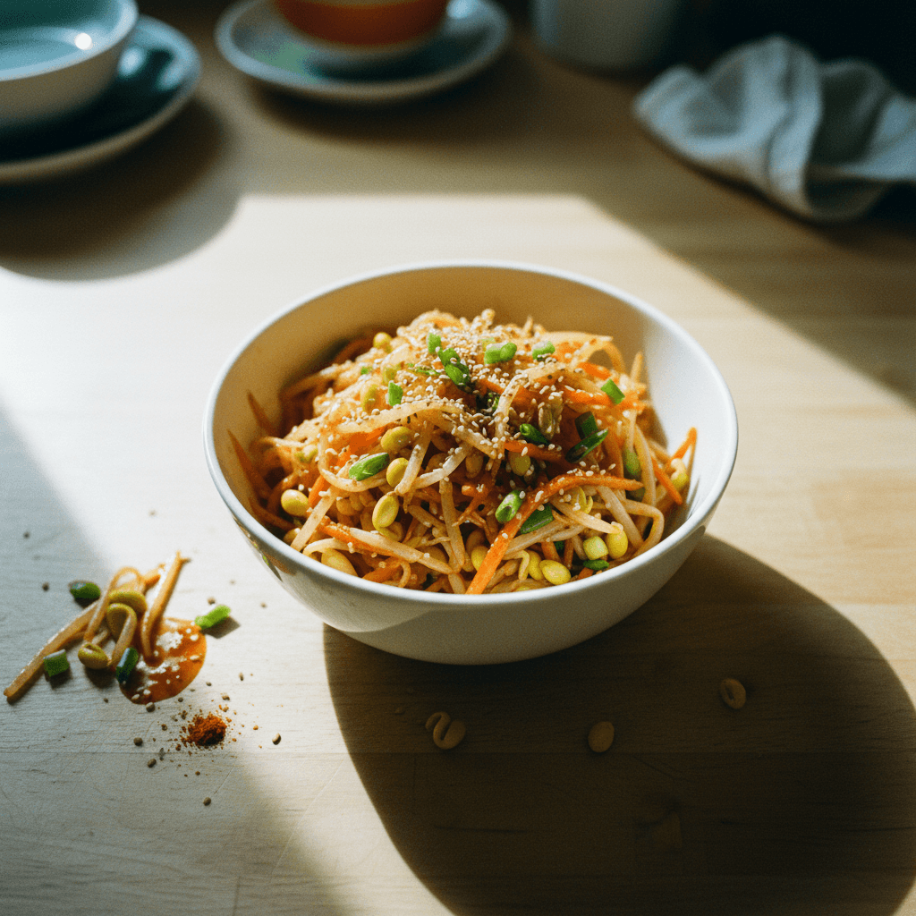 Spicy Korean Bean Sprouts Banchan (Kongnamul Muchim)