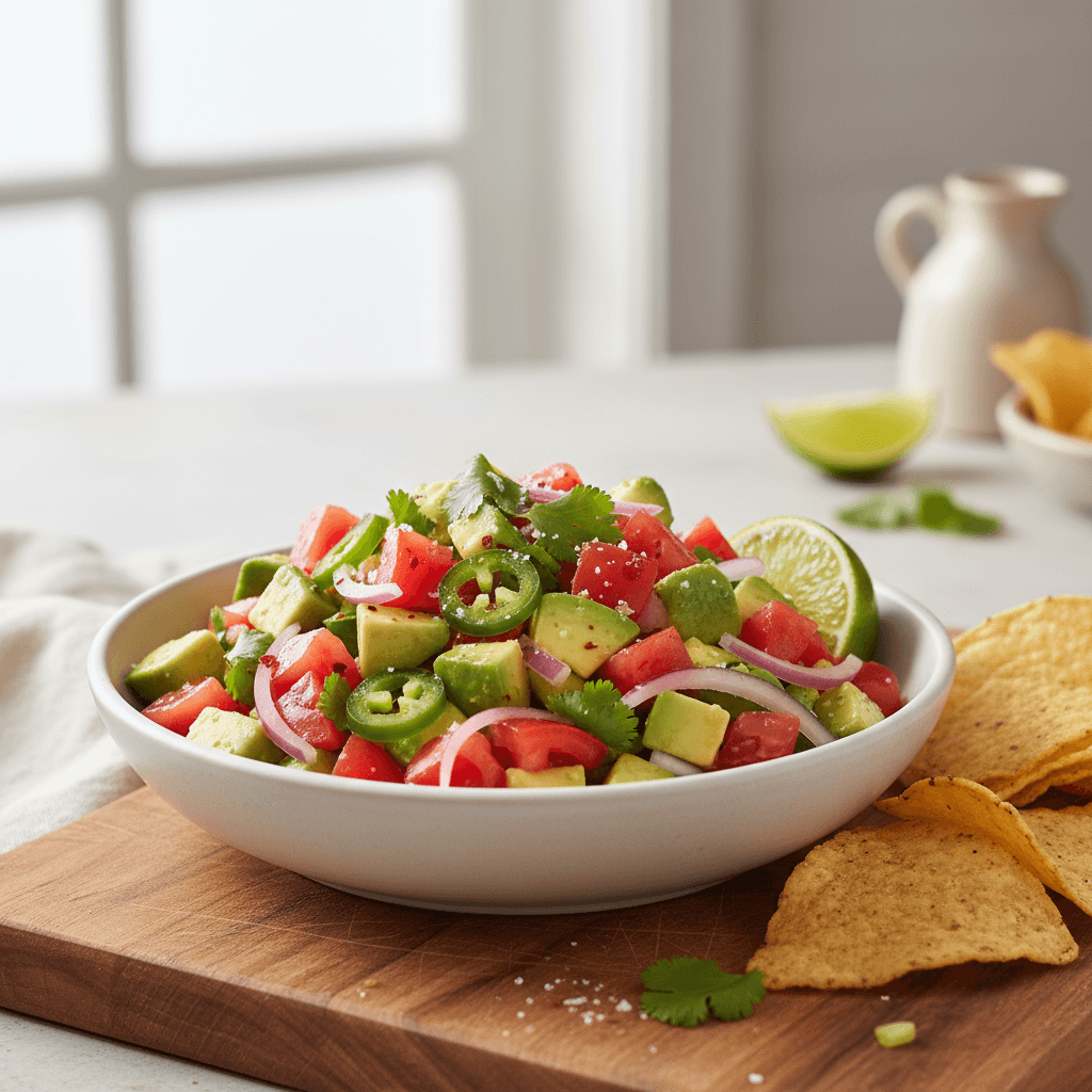 Spicy Avocado and Tomato Salsa
