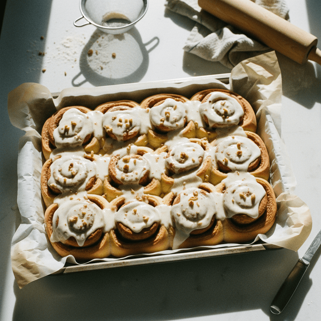 Homemade Cinnamon Rolls with Cream Cheese Glaze