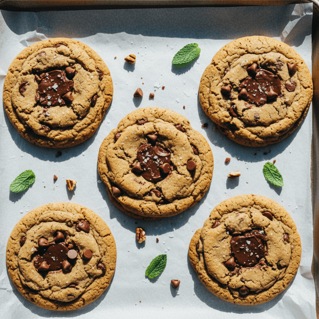 Vegan Choc Chip Cookies (Lower Calorie)
