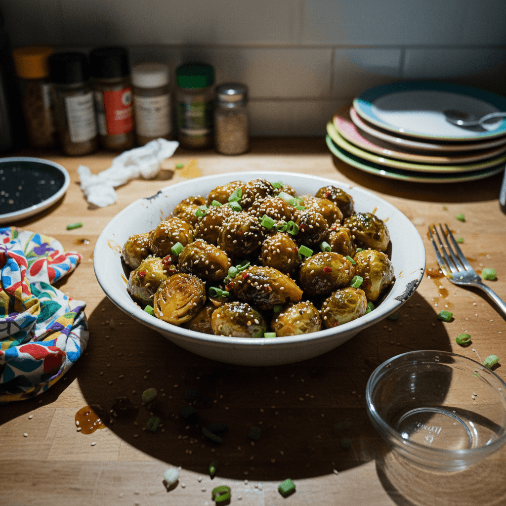 Asian Glazed Brussels Sprouts