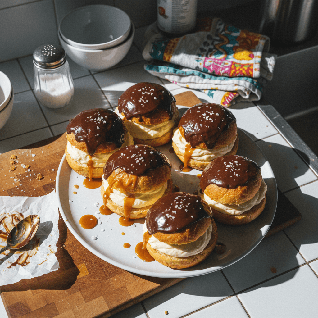 Vanilla Brioche with Chocolate Caramel