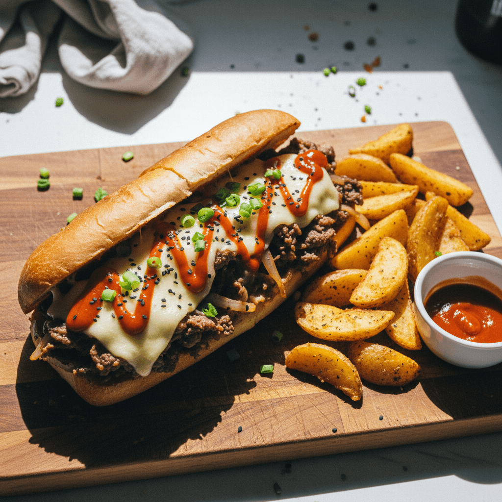 Yard House Korean BBQ Cheesesteak