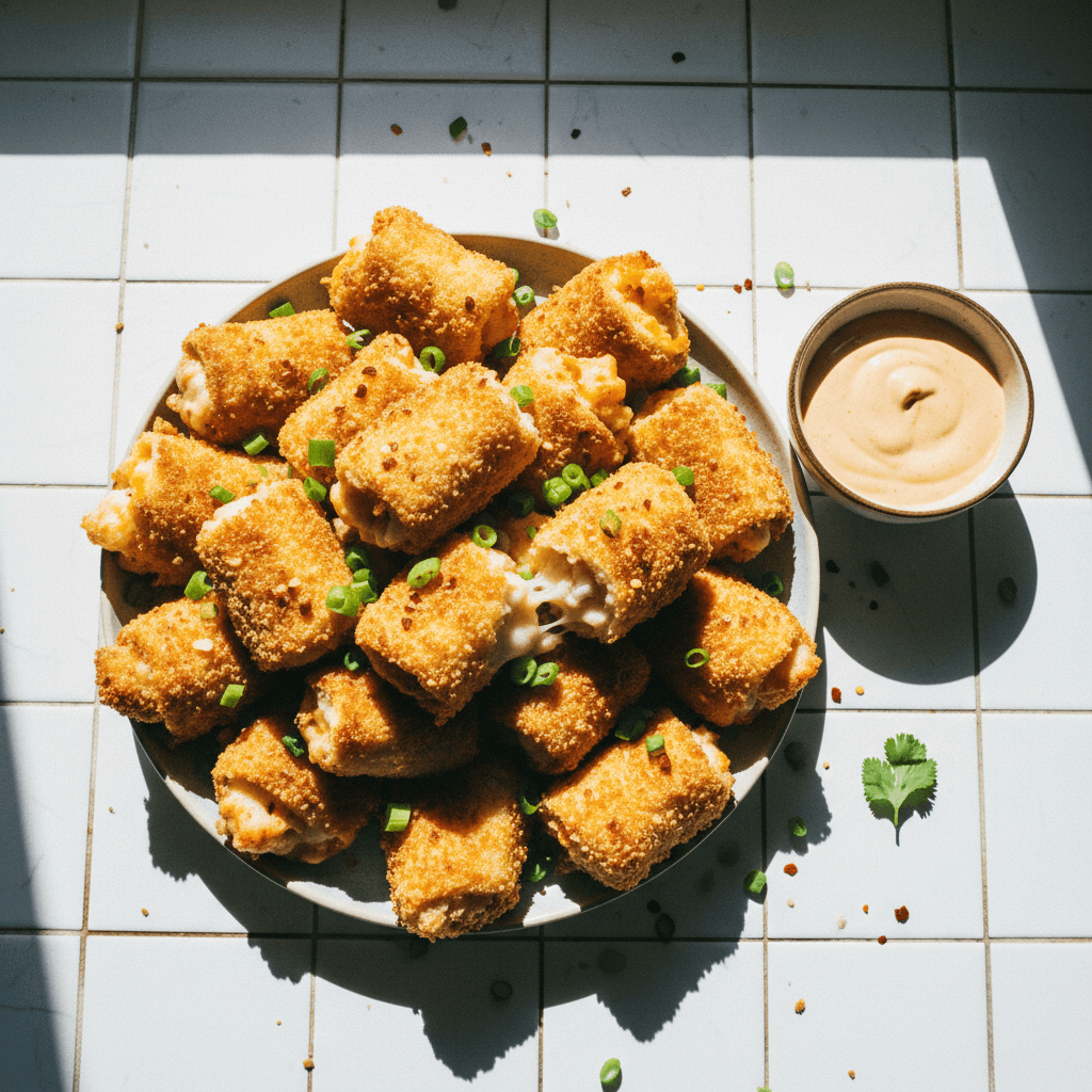 Crispy Shrimp and Cheese Rolls