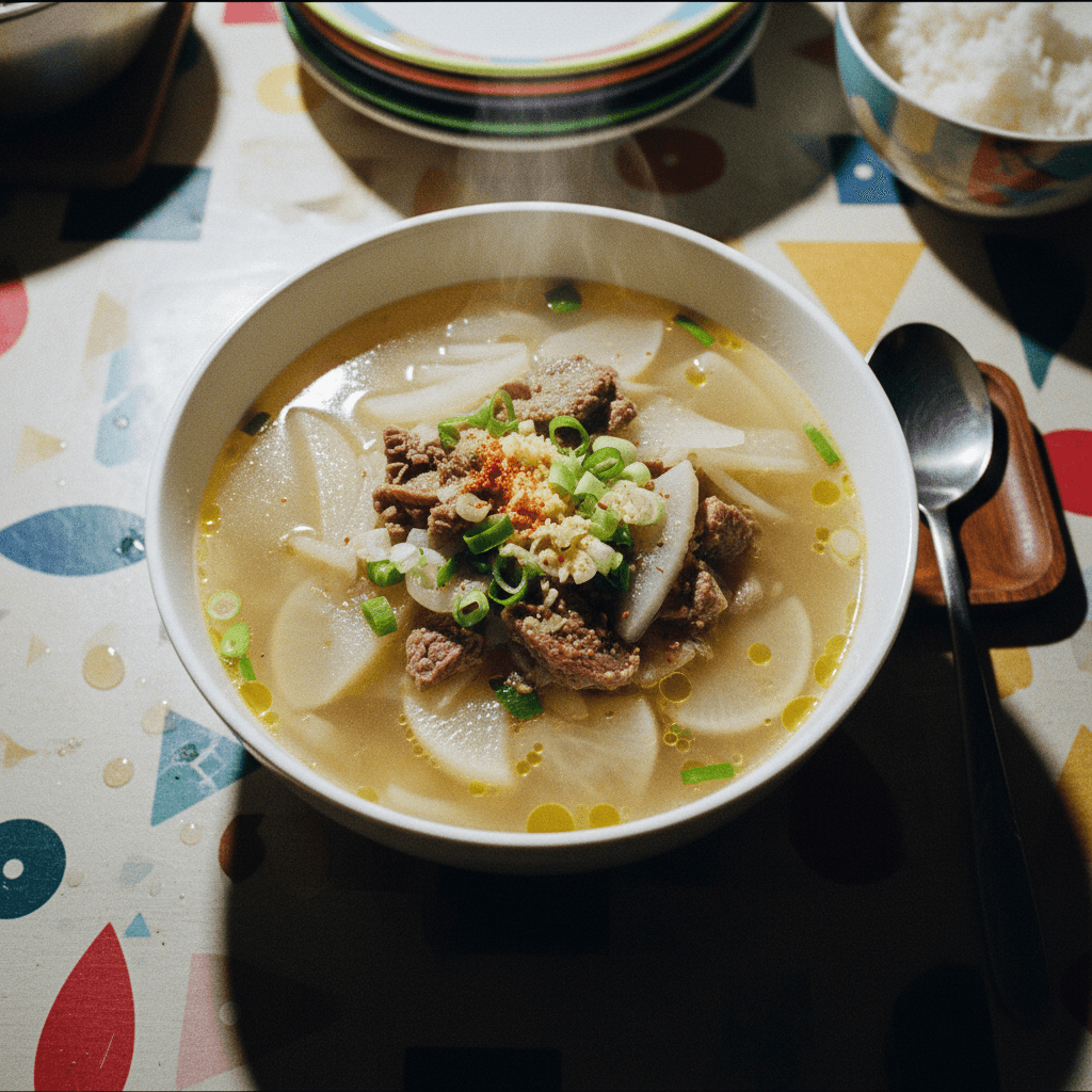 Sogogi Muguk (소고기무국) - Sopa de Ternera con Nabo