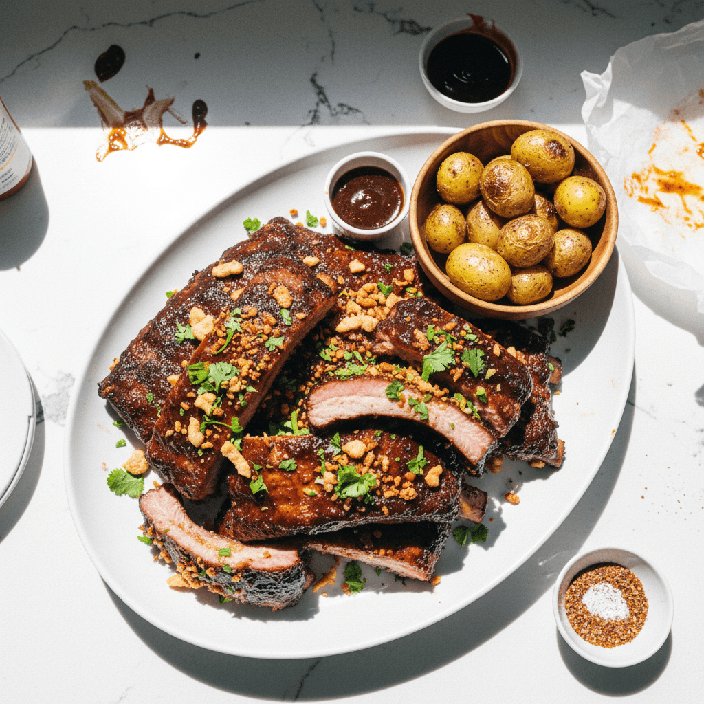 Smoked St. Louis Style Spare Ribs