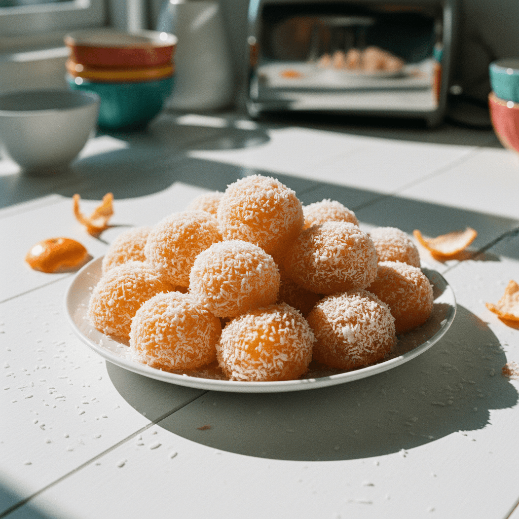 Orange Jelly with Coconut