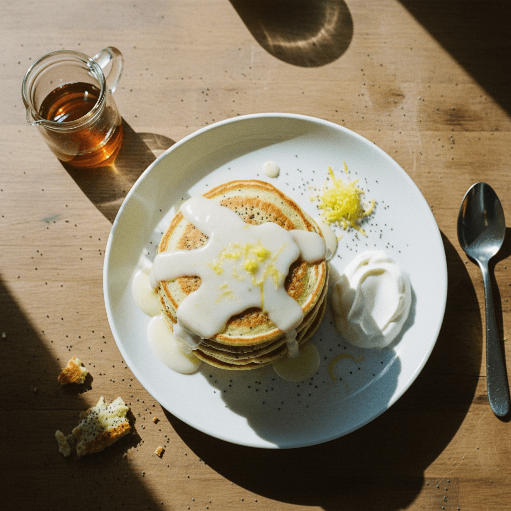 Lemon Poppyseed Pancakes