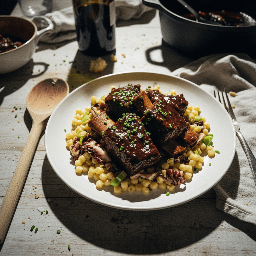 Tender Fall Apart Short Ribs with Red Wine Sauce