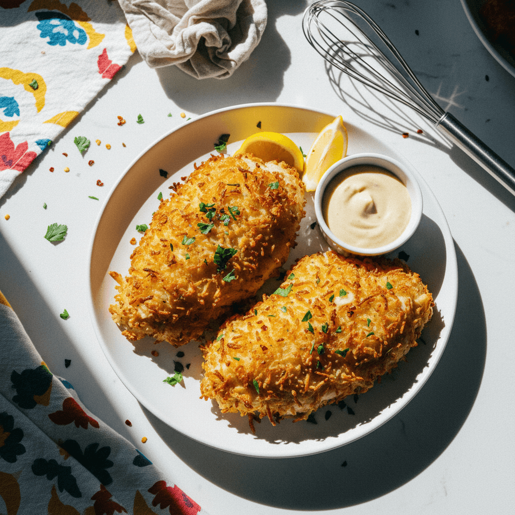 Crispy Potato Crusted Chicken