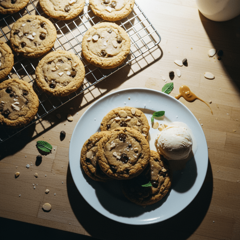 Almond Butter Chocolate Chip Cookies