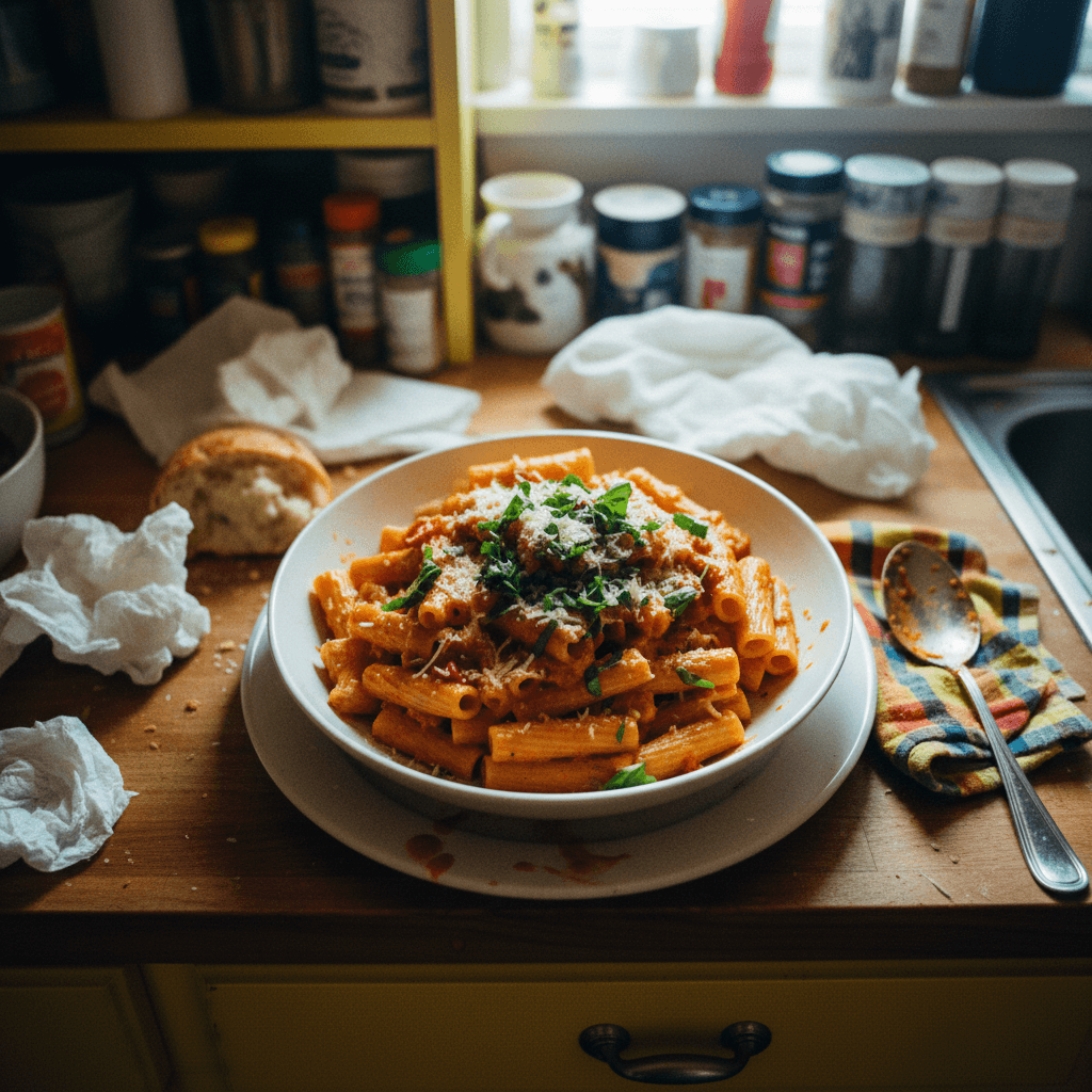 The BEST Spicy Rigatoni