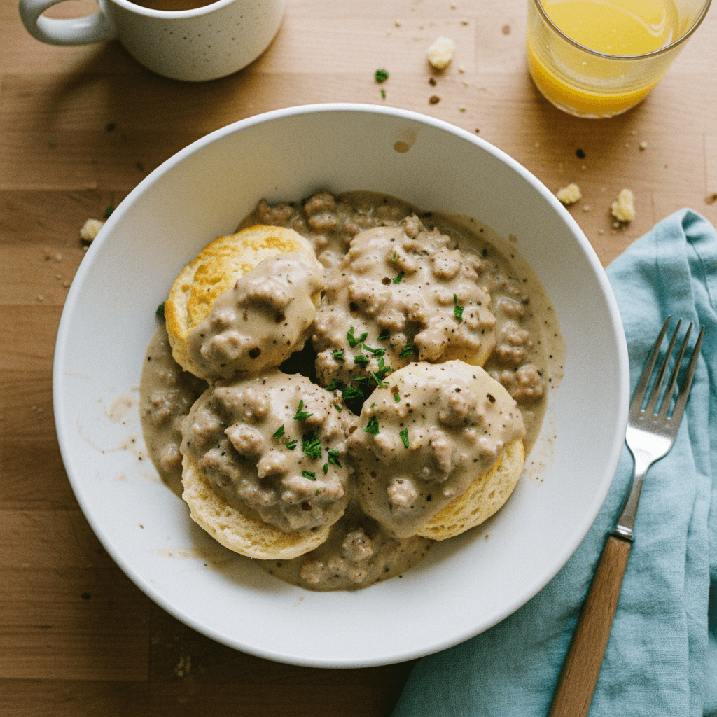 Biscuits and Sausage Gravy