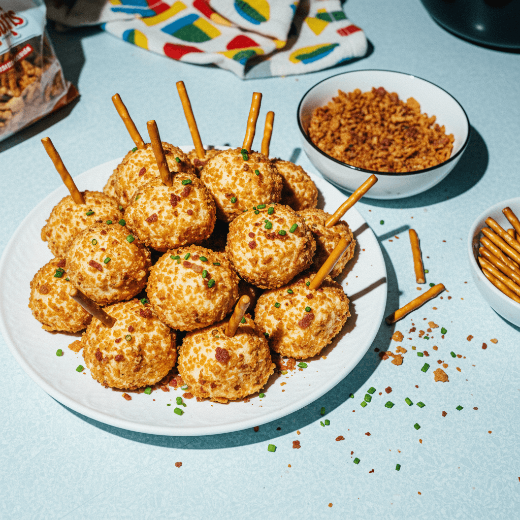 Mini Chicharron Bacon Cheddar Cheese Balls