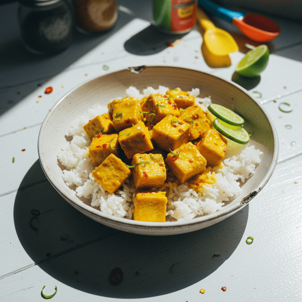 Chili-Lime Coconut Tofu