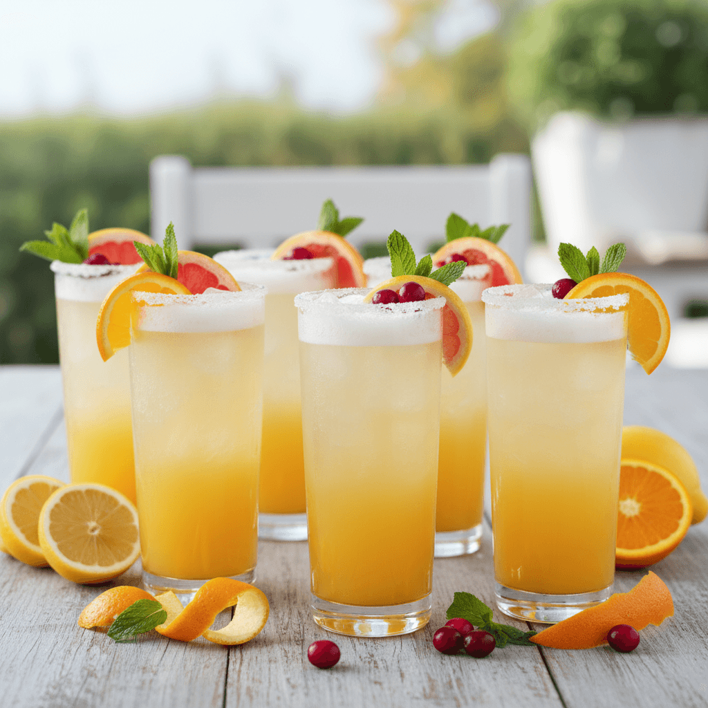 Sparkling Citrus Sunrise Mocktail