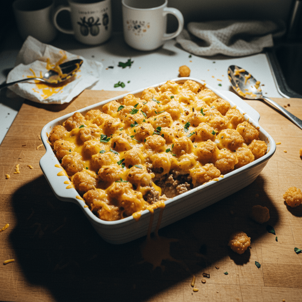 Golden Tater Tot Casserole Supreme
