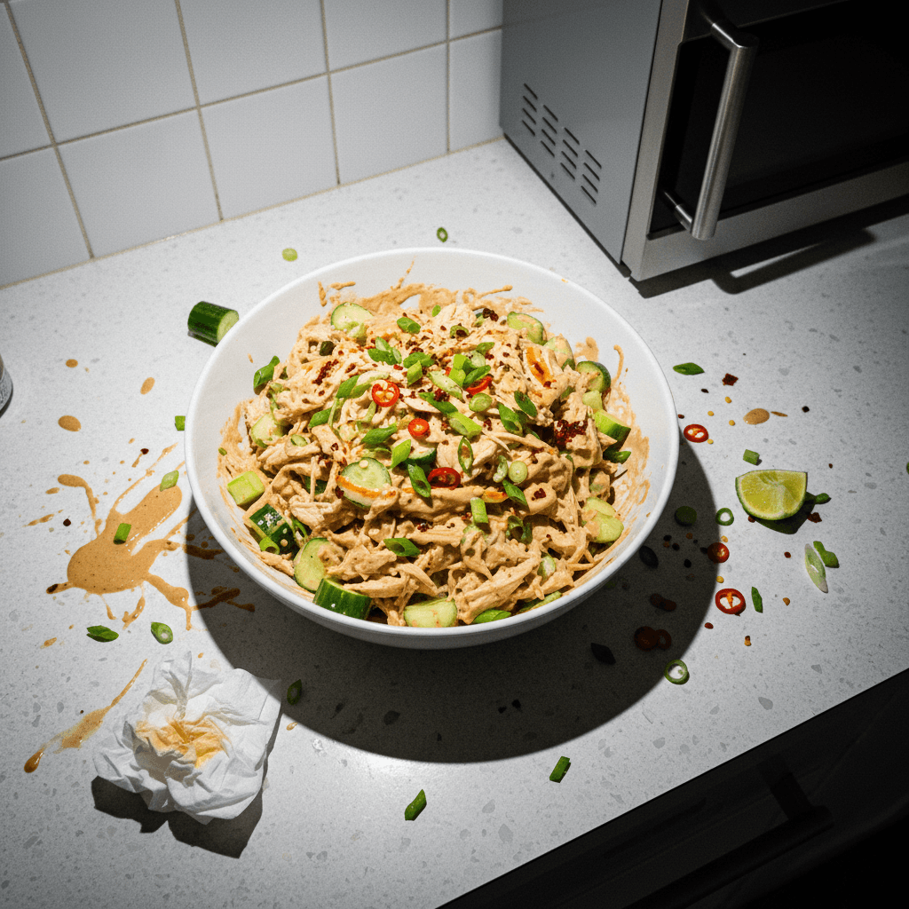 Creamy Peanut Chicken Salad