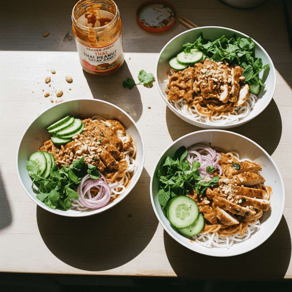 Trader Joe's Thai Peanut Chicken Bowls
