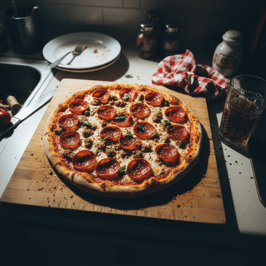 Pepperoni and Sausage Numero Uno Pizza