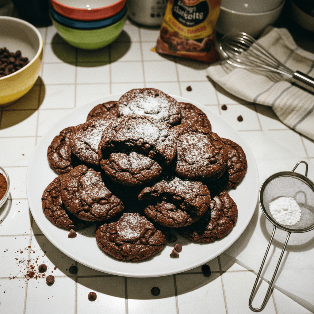 Flourless Brownie Cookies