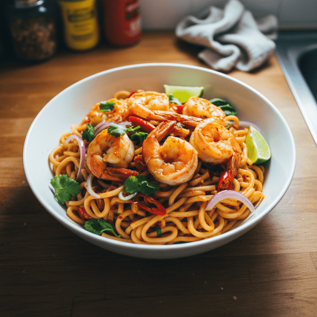 Spicy Thai Chili Prawn Noodles