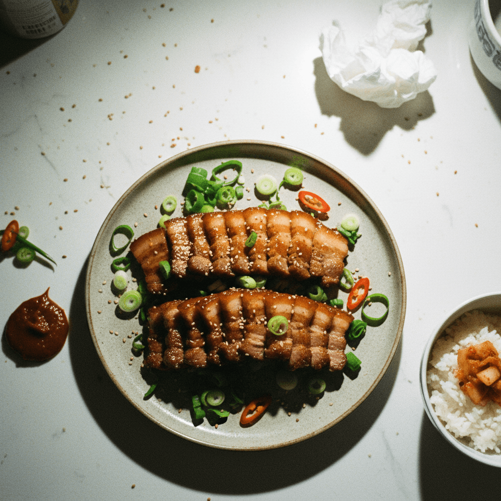 Korean Honey-Sauced Pork Belly